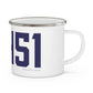 06451 Meriden Connecticut Zip Code Enamel Camping Mug