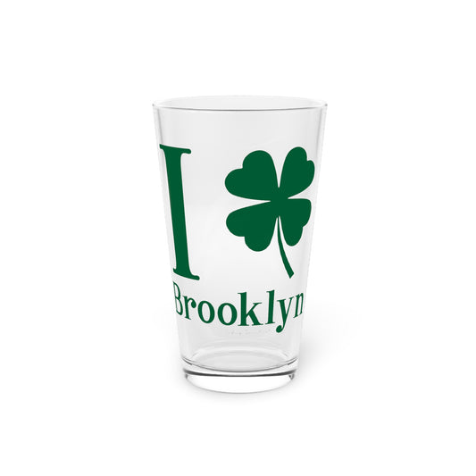I Clover Brooklyn Pint Glass, 16oz