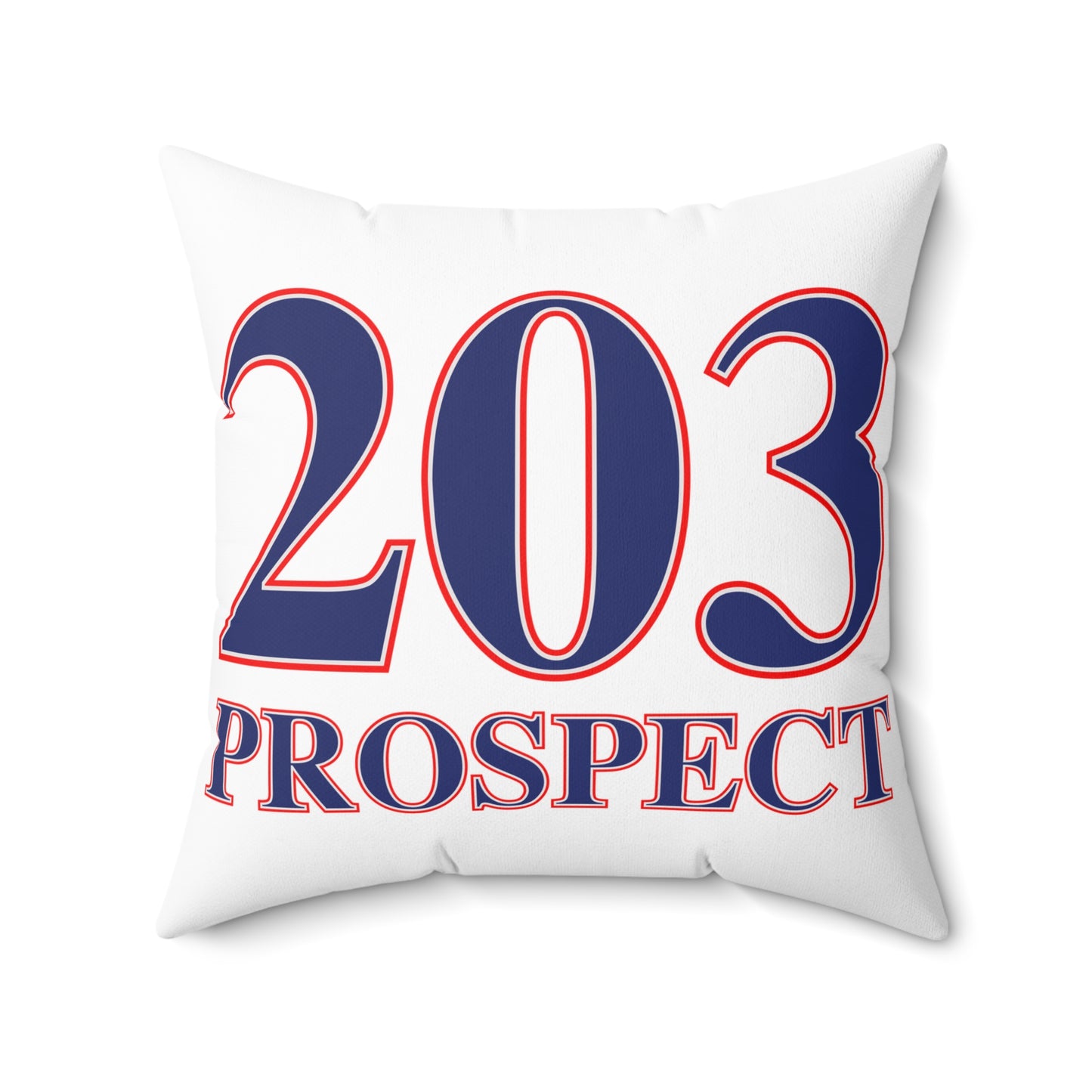 203 Prospect Red White & Blue Spun Polyester Square Pillow