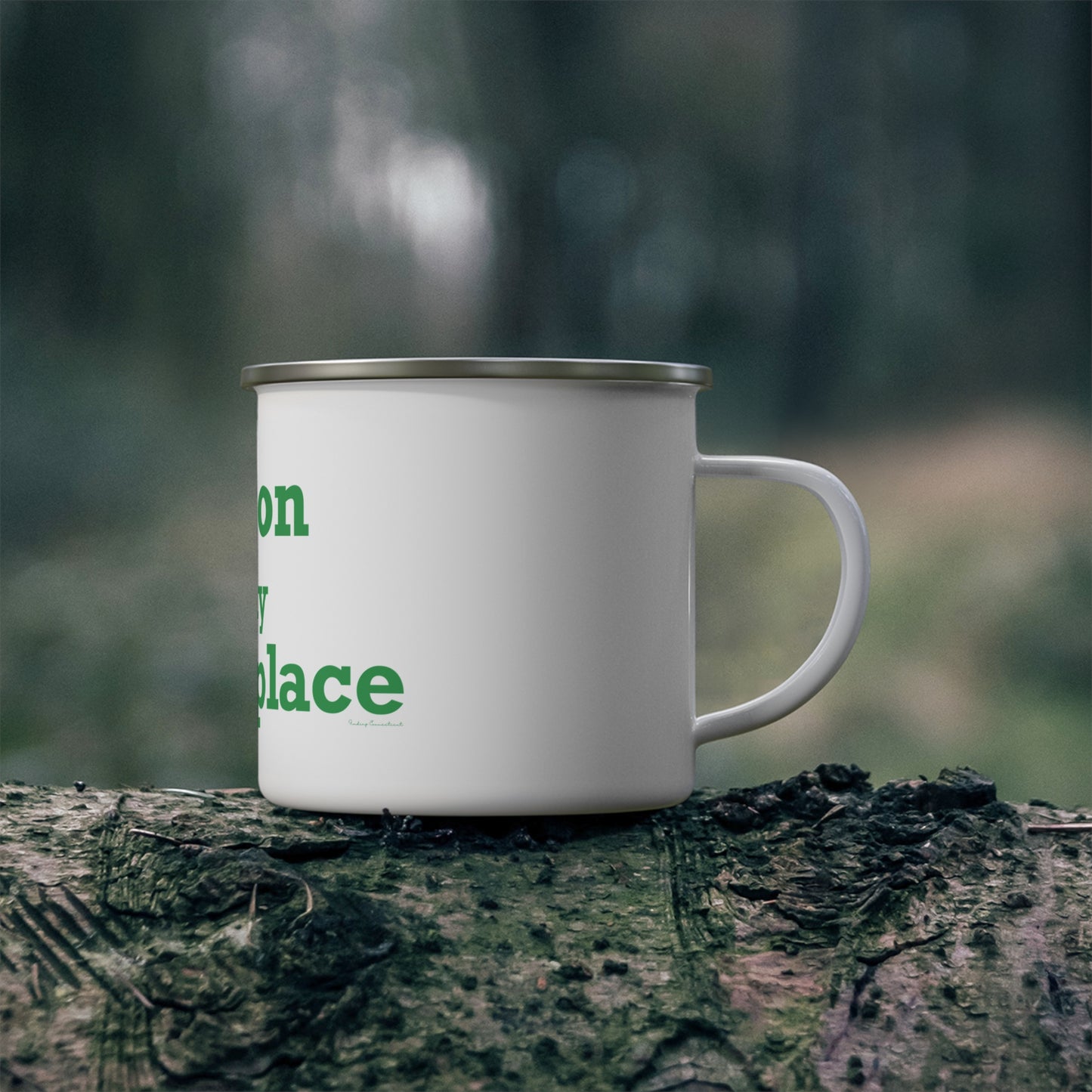 Easton Is My Happy Place Enamel Camping Mug