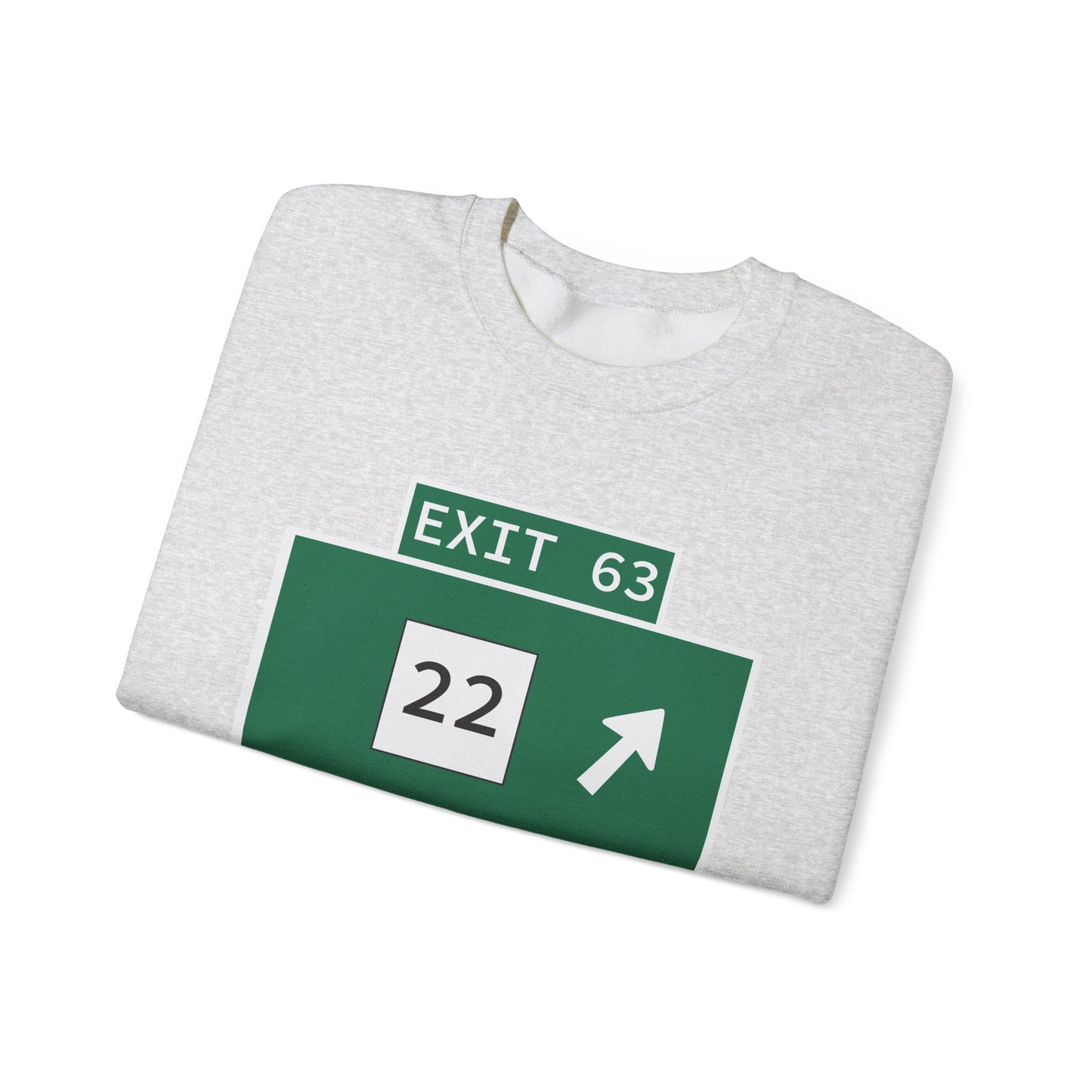 Vintage WCP Exit 63 Sign Unisex Heavy Blend™ Crewneck Sweatshirt