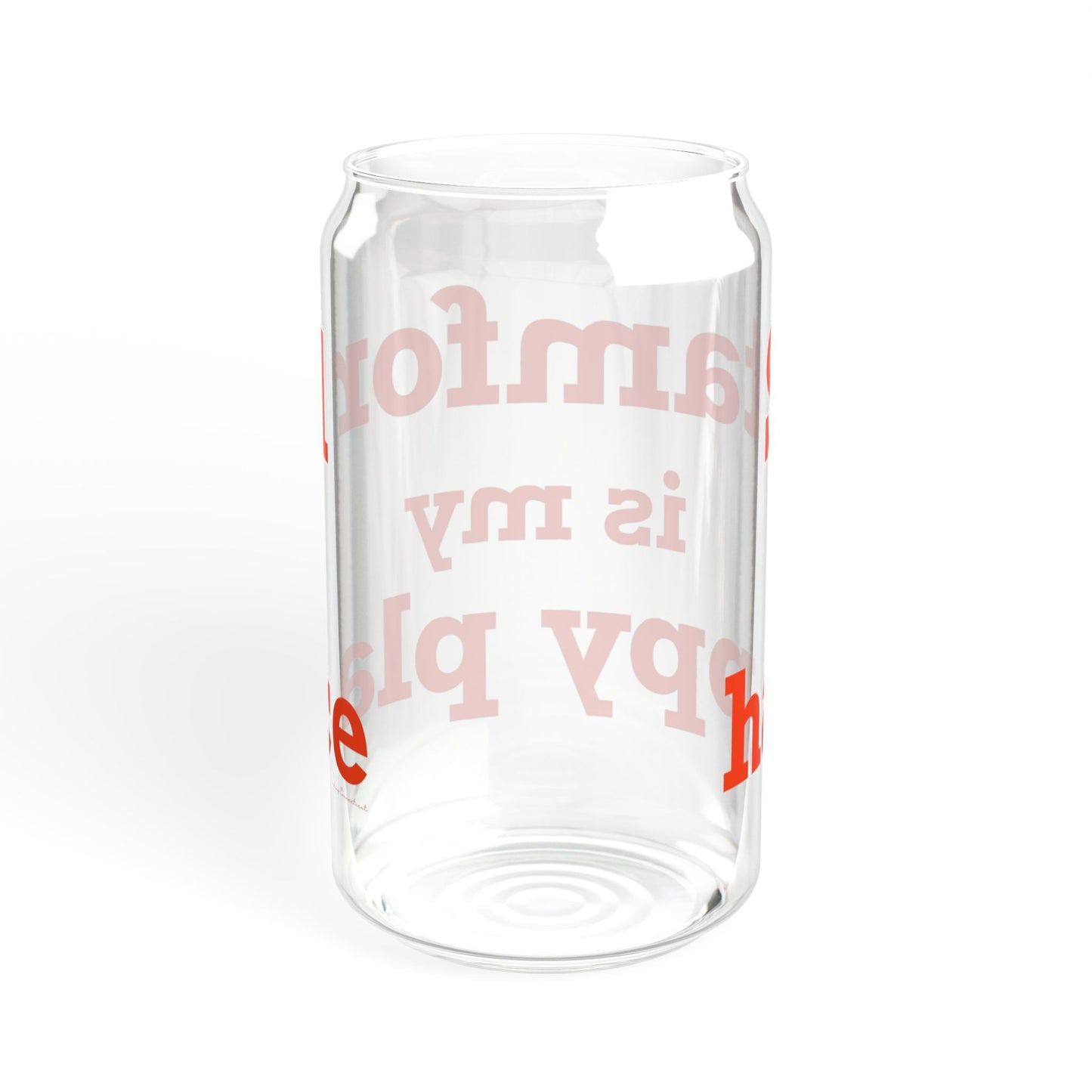 Stamford Is My Happy Place Sipper Glass, 16oz