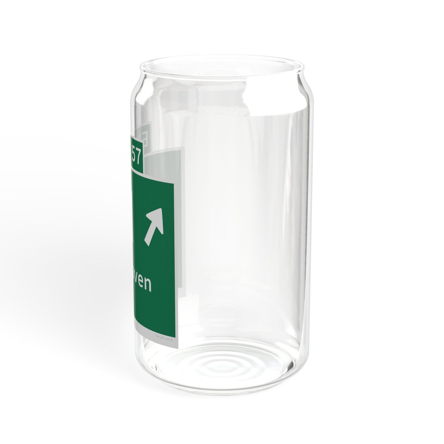 Vintage WCP Exit 57 Sign Sipper Glass, 16oz