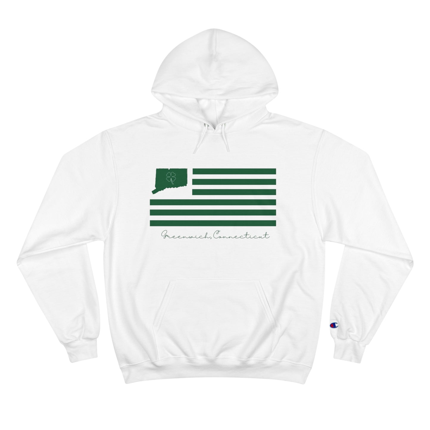 Greenwich Connecticut St Patrick’s Day Flag Champion Hoodie