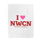I Heart NWCN Velveteen Plush Blanket