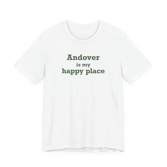 Andover is My Happy Place Unisex Jersey Short Sleeve T-Shirt
