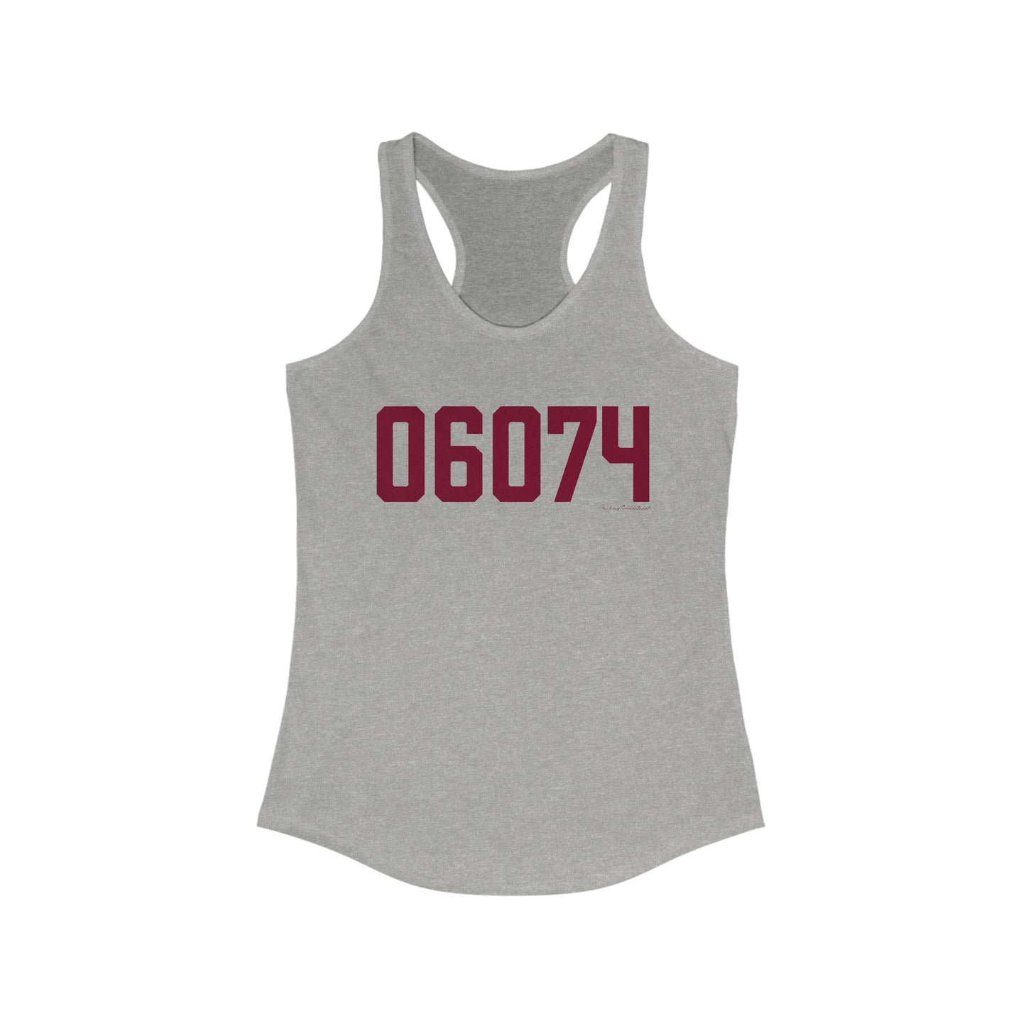 06074- South Windsor Connecticut Zip Code Women's Ideal Racerback Tank Top