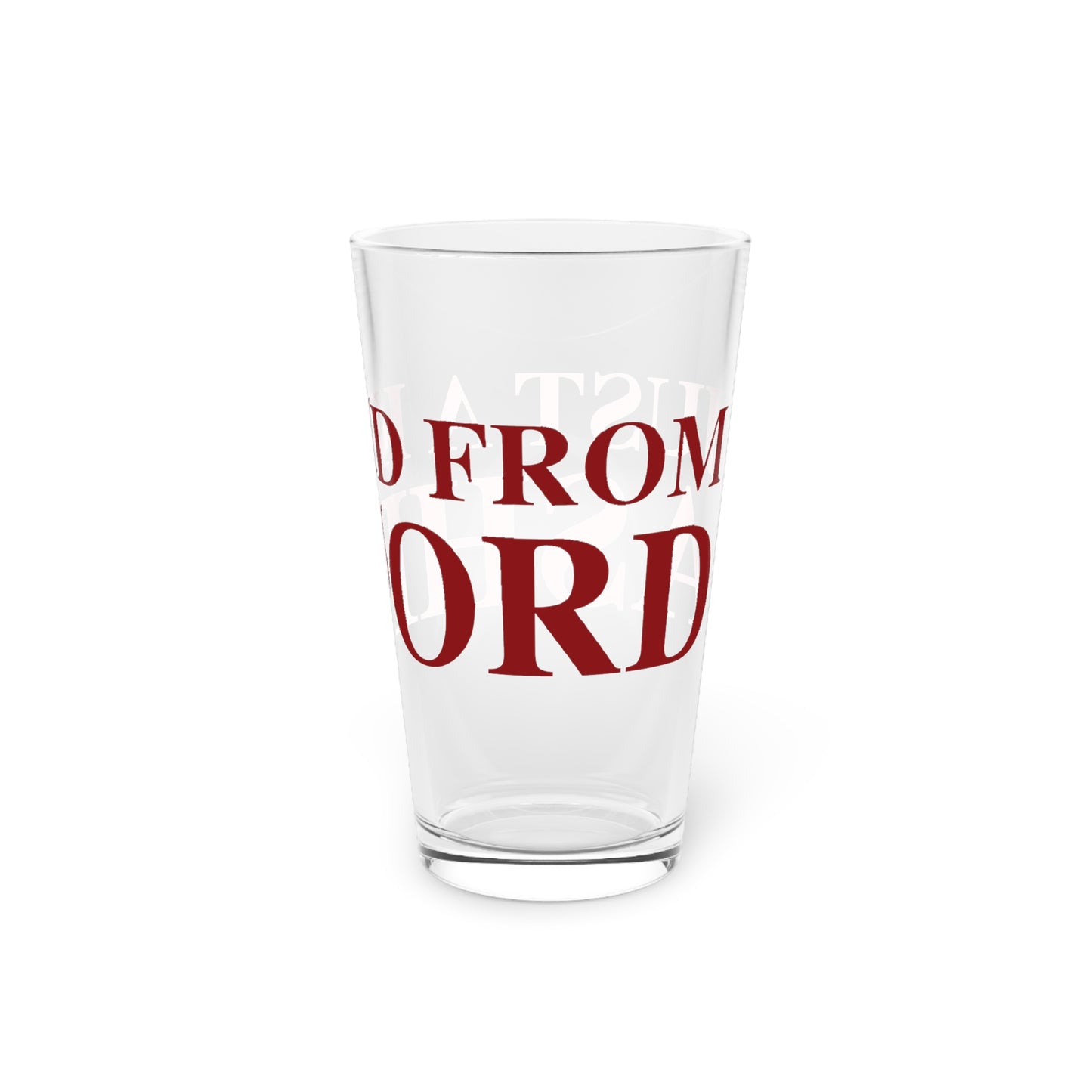 Just a kid from Ashford Pint Glass, 16oz