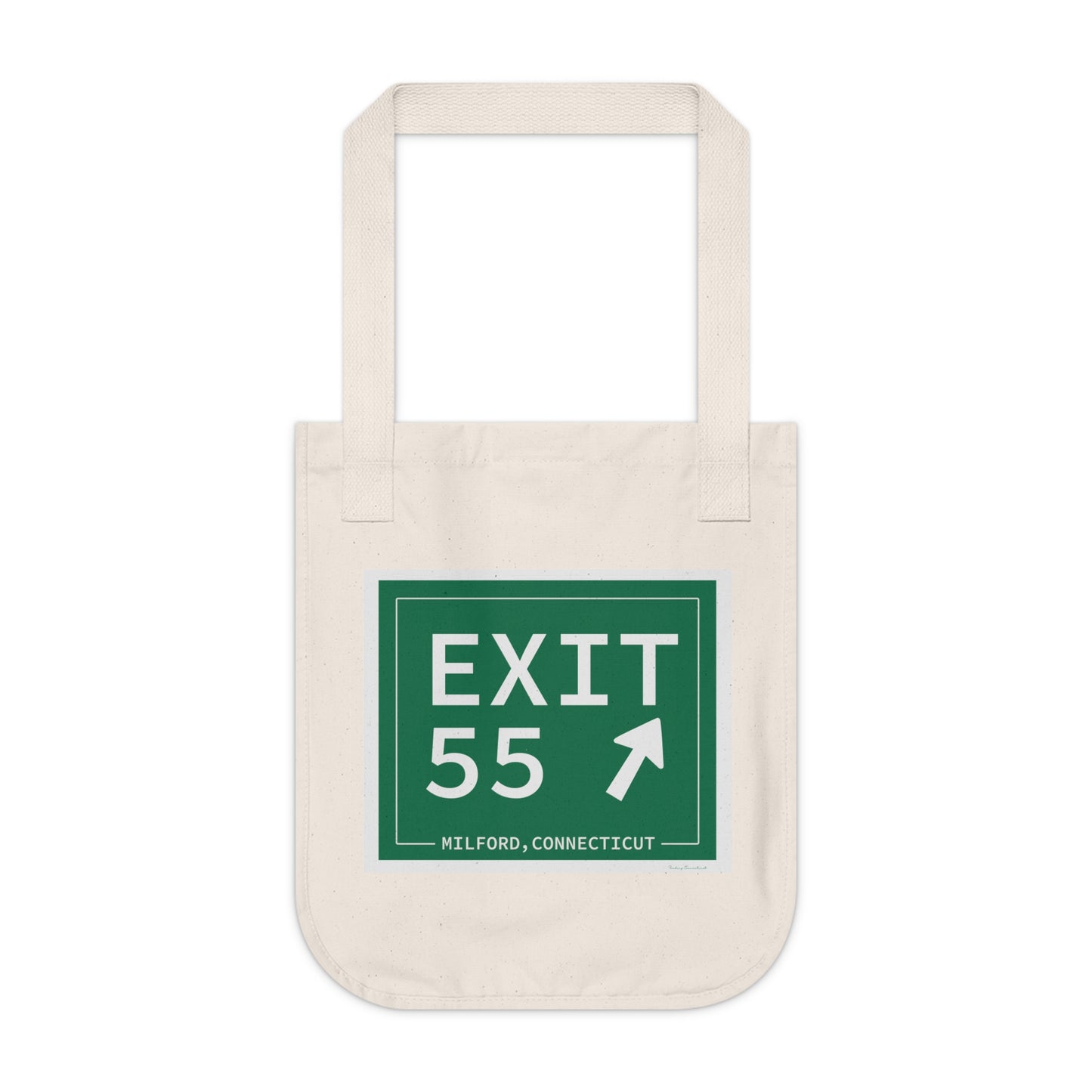 Vintage Exit 55 WCP Sign Organic Canvas Tote Bag