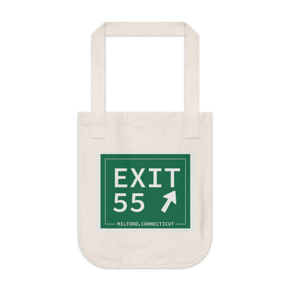 Vintage Exit 55 WCP Sign Organic Canvas Tote Bag