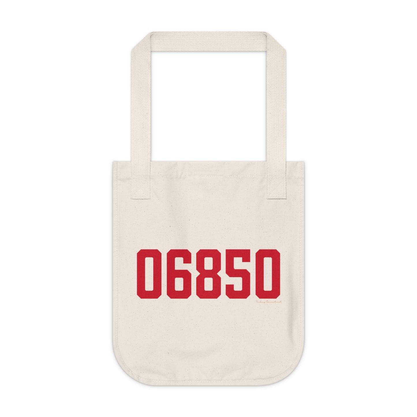 06850 Norwalk Connecticut Zip Code Organic Canvas Tote Bag