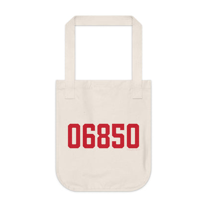 06850 Norwalk Connecticut Zip Code Organic Canvas Tote Bag