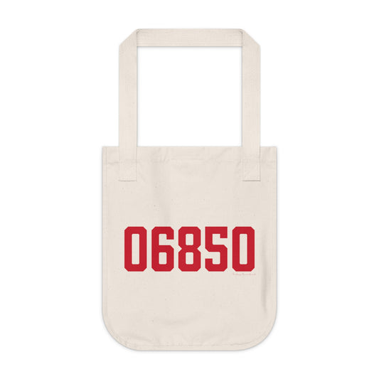 06850 Norwalk Connecticut Zip Code Organic Canvas Tote Bag