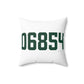 06854 Norwalk Connecticut Zip Code Spun Polyester Square Pillow