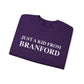 Just a kid from Branford Unisex Heavy Blend™ Crewneck Sweatshirt