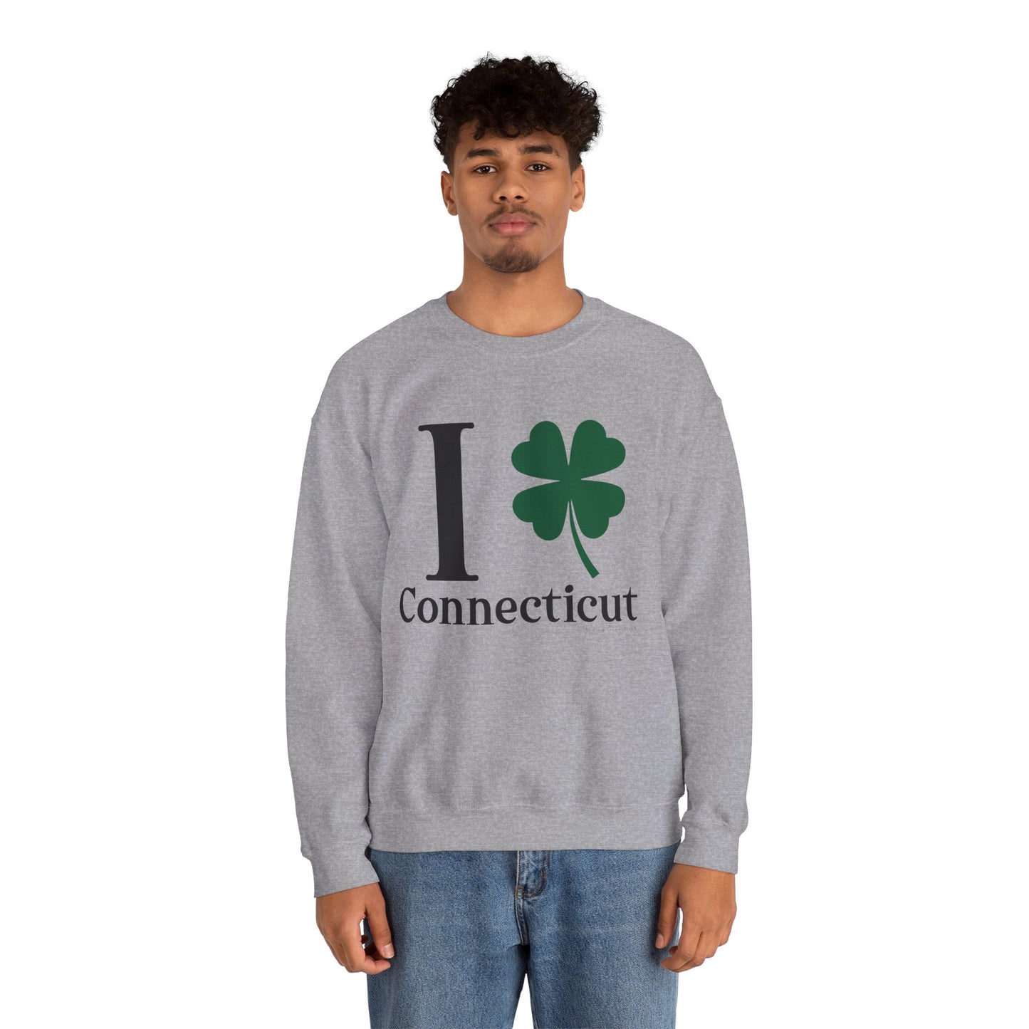 I Clover Connecticut Unisex Heavy Blend™ Crewneck Sweatshirt