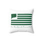 New Hartford Connecticut St. Patrick’s Day Flag Spun Polyester Square Pillow