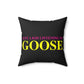 Just a kid listening to Goose - Yellow & Pink Polyester Square Pillow