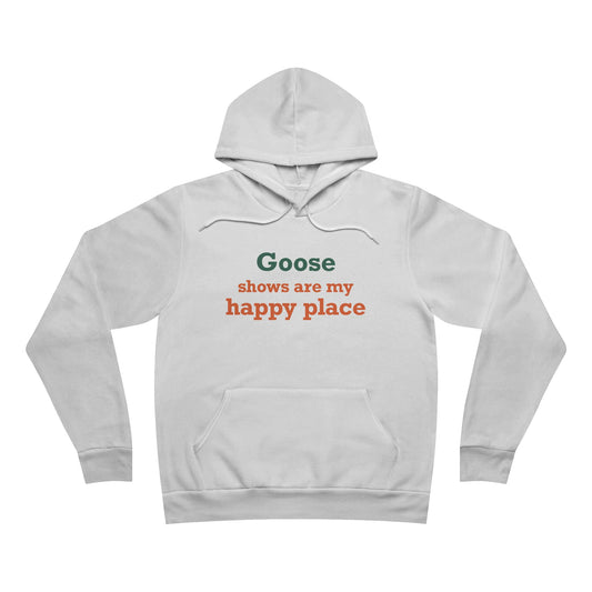 Goose Shows Are My Happy Place  - Orange & Green Unisex Sponge Fleece Pullover Hoodie
