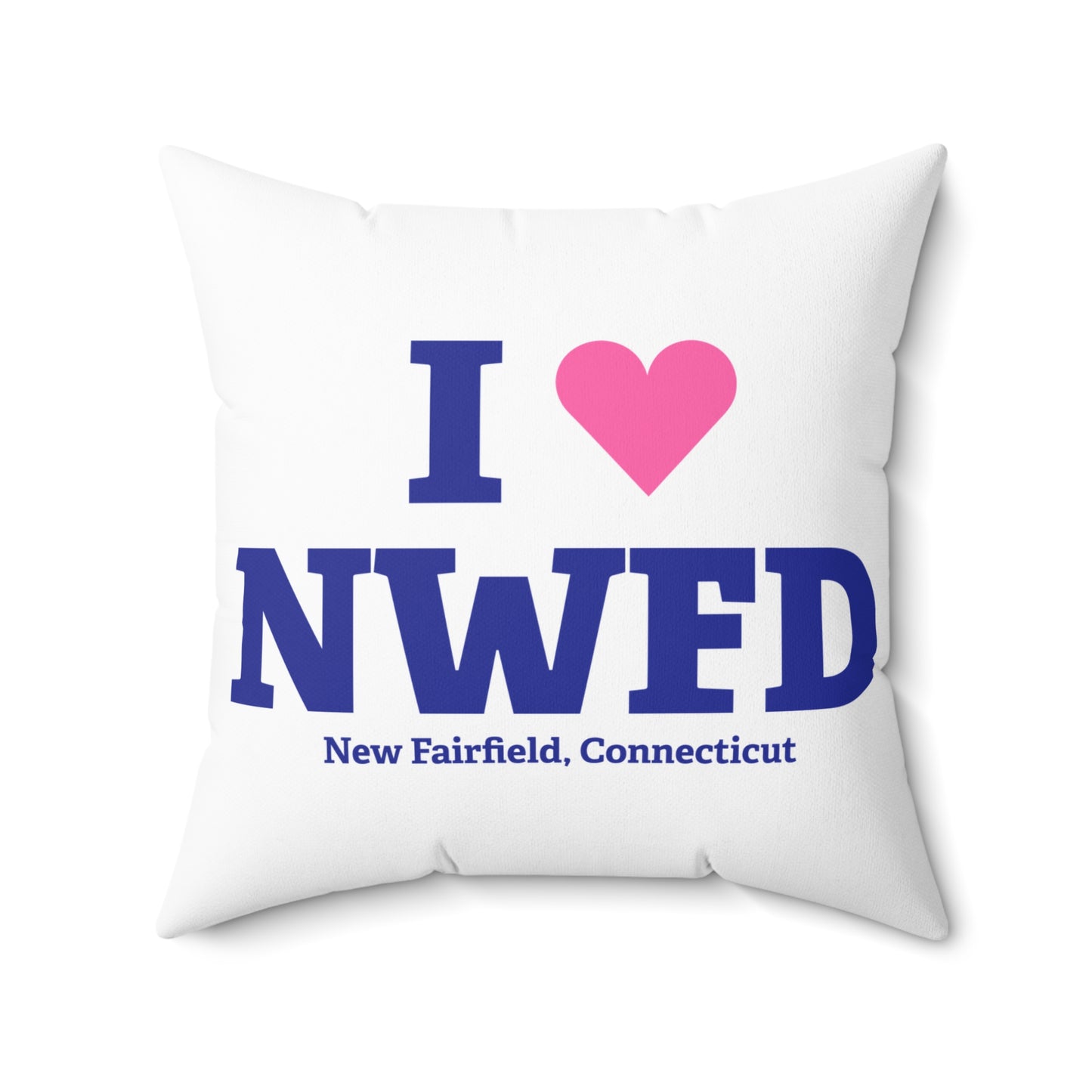 I Heart NWFD Spun Polyester Square Pillow