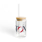 41 Tilt Weston Glass Can with Straw and Lid, 16oz