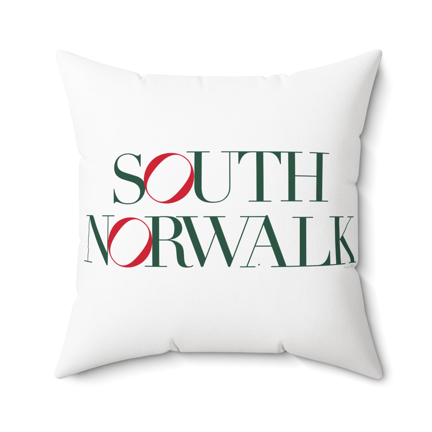 41 Tilt South Norwalk Spun Polyester Square Pillow