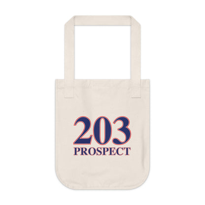 203 Prospect Red White & Blue Organic Canvas Tote Bag