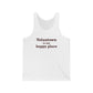 Voluntown is My Happy Place Unisex Jersey Tank Top