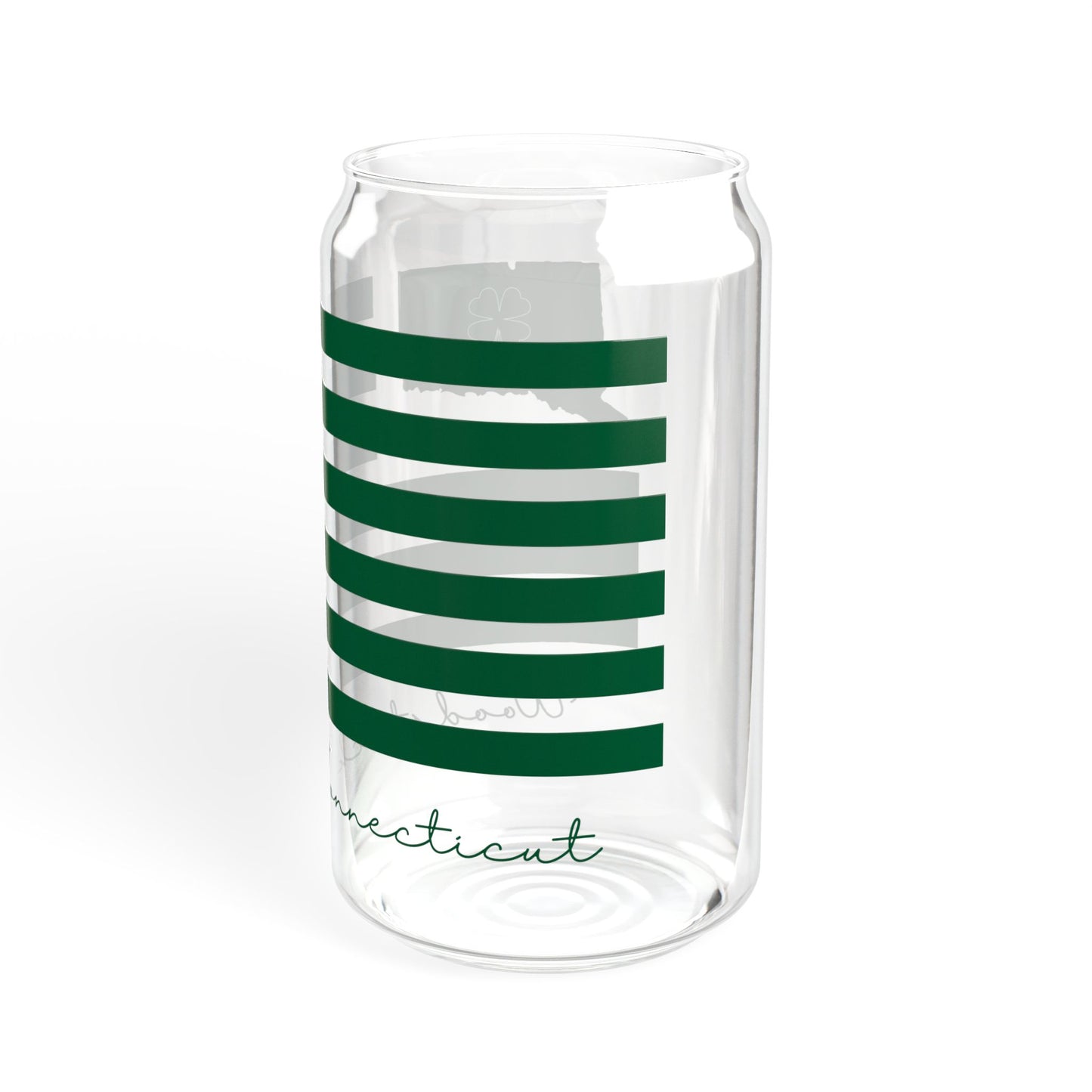 Woodstock Connecticut St. Patrick’s Day Flag Sipper Glass, 16oz