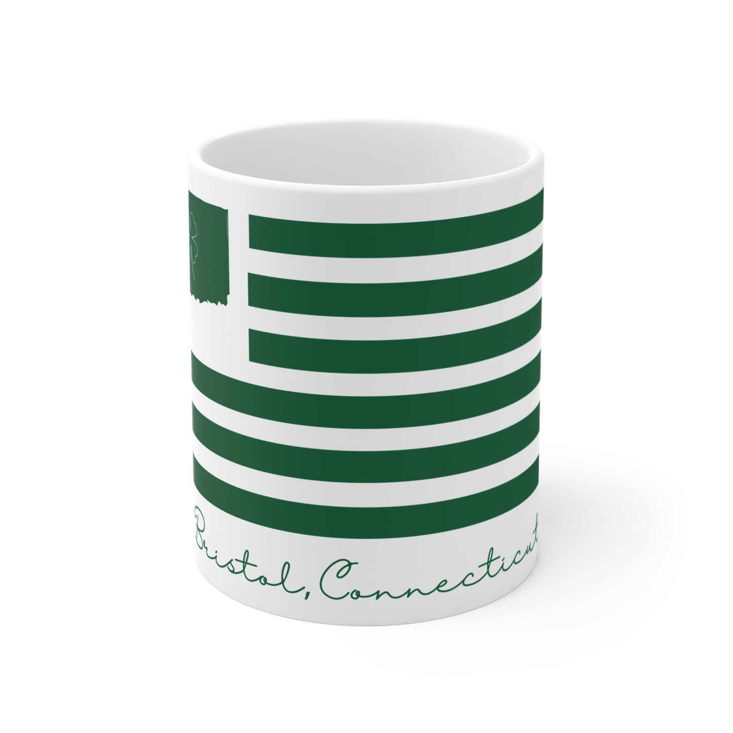 Bristol Connecticut St. Patrick’s Day Flag Mug 11oz