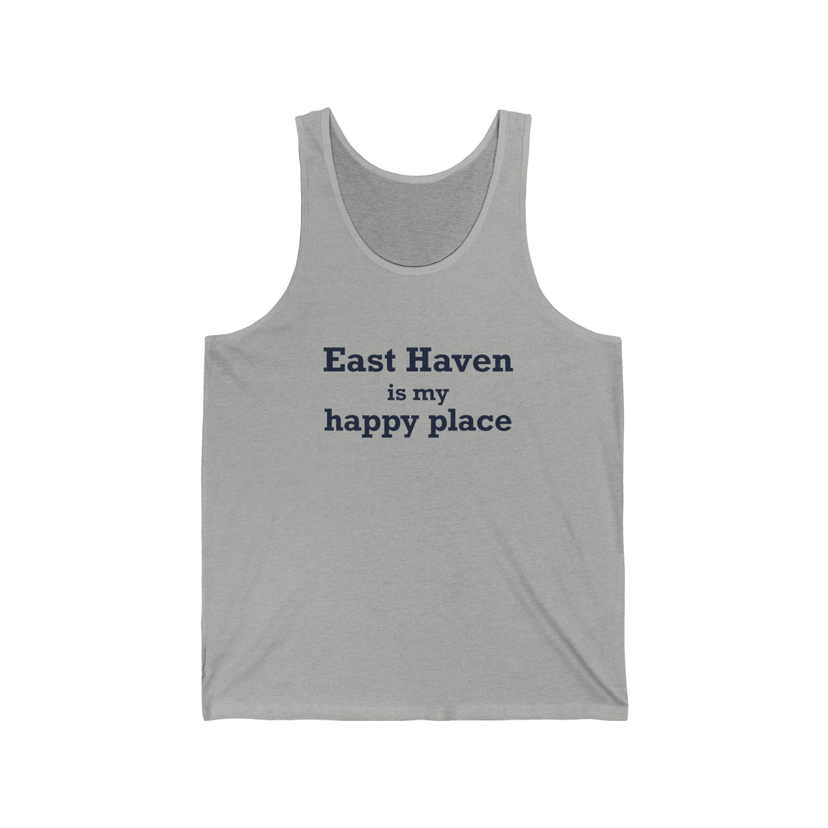 East Haven Is My Happy Place Unisex Jersey Tank Top
