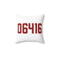 06416 Cromwell Connecticut Zip Code. Spun Polyester Square Pillow