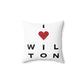Wilton Vision Spun Polyester Square Pillow