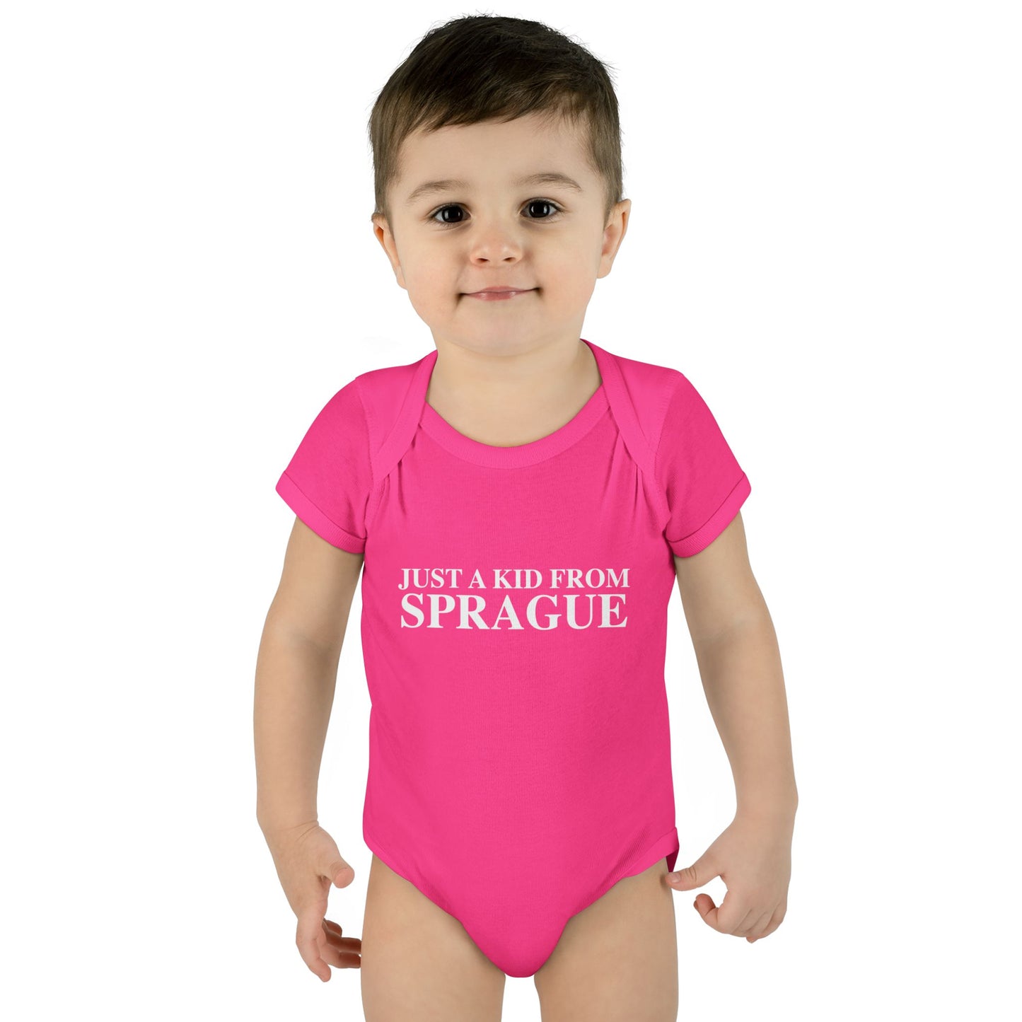 Just a kid from Sprague Infant Baby Rib Bodysuit
