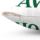 I Clover Avon Spun Polyester Square Pillow