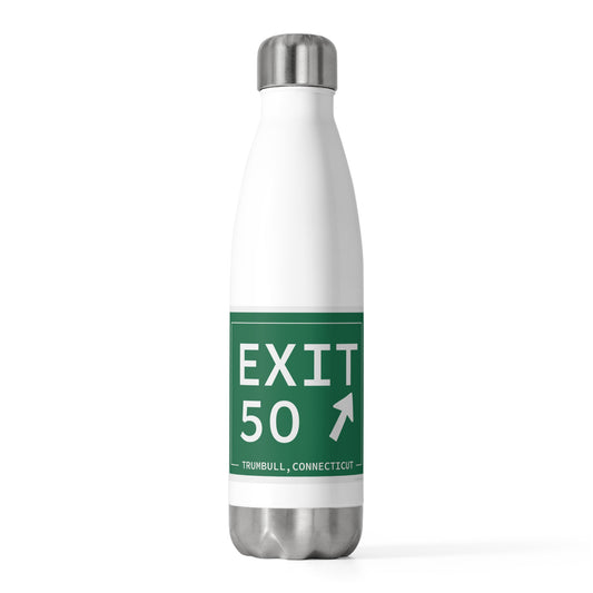 Vintage Exit 50  Merritt Parkway Sign 20oz Insulated Bottle