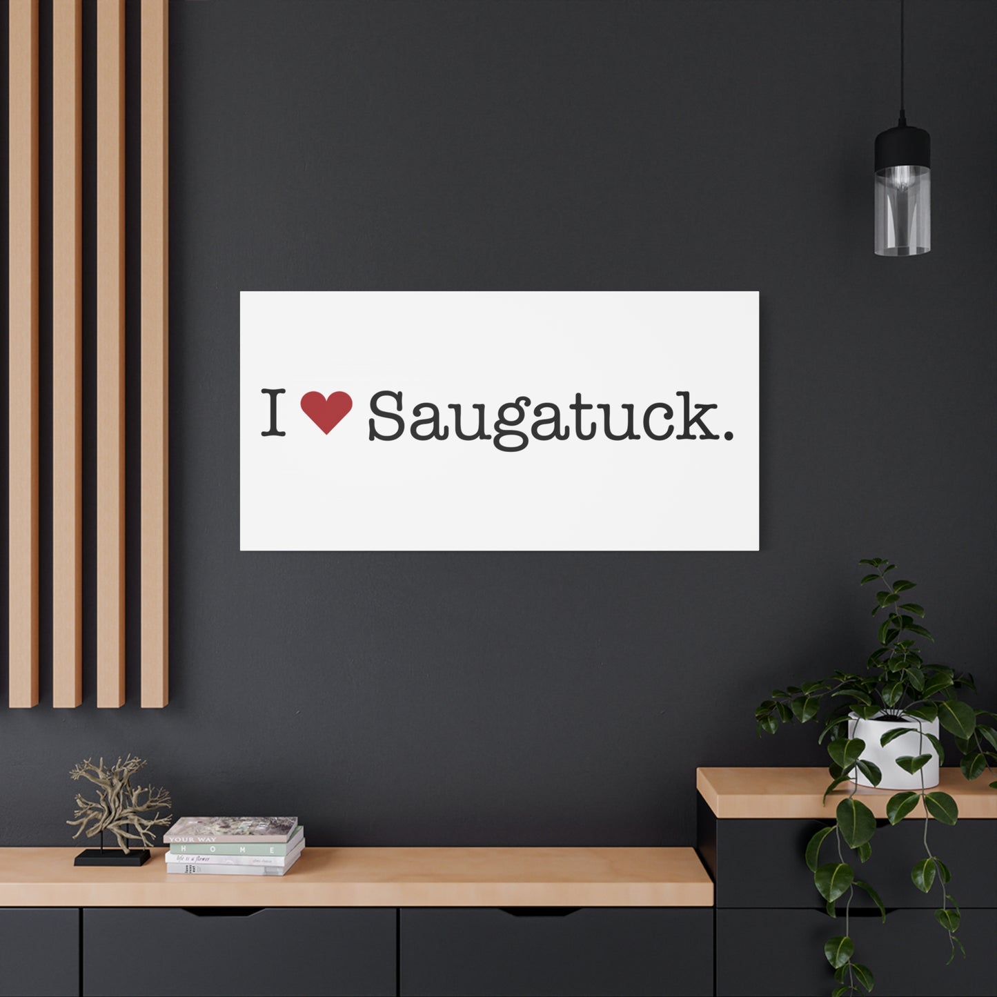I Heart Saugatuck. Matte Canvas, Stretched, 1.25"