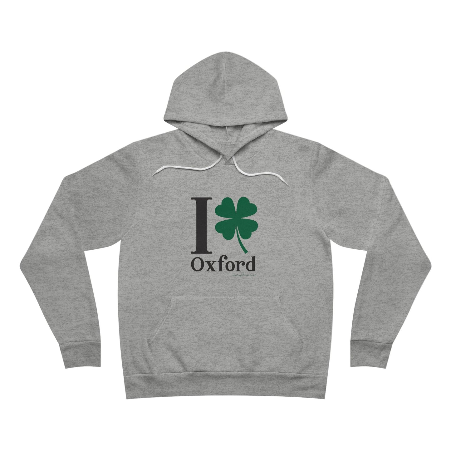 I Clover Oxford Unisex Sponge Fleece Pullover Hoodie