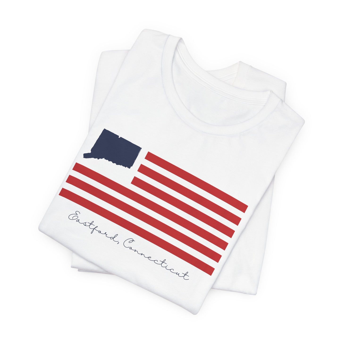 Eastford Connecticut Flag Unisex Jersey Short Sleeve T-Shirt