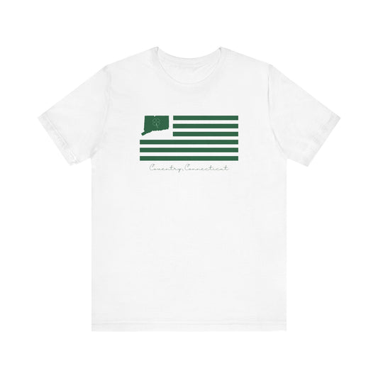 Coventry Connecticut St. Patrick’s Day Flag Unisex Jersey Short Sleeve T-Shirt