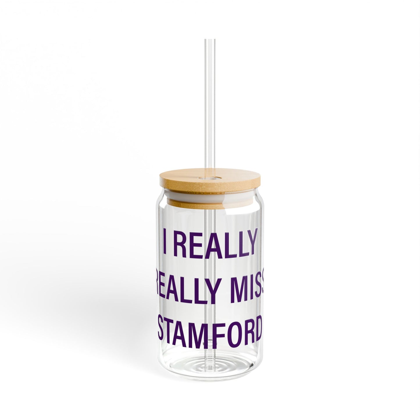 I Really Really Miss Stamford Sipper Glass, 16oz