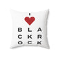 Black Rock Vision Spun Polyester Square Pillow