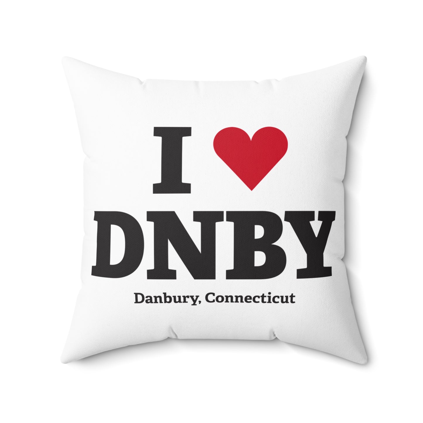 I Heart DNBY Spun Polyester Square Pillow
