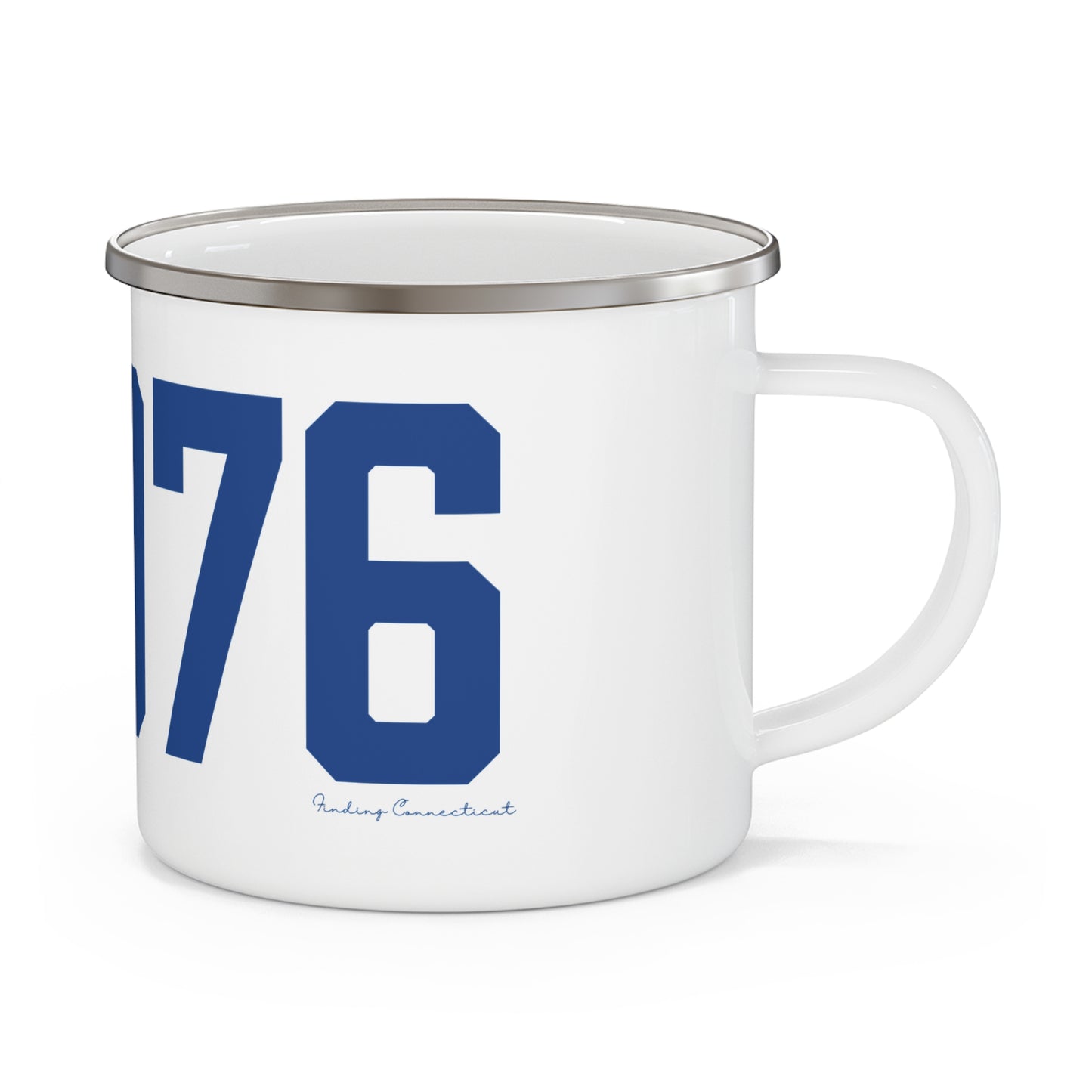 06076 Stafford Connecticut Zip Code  Enamel Camping Mug