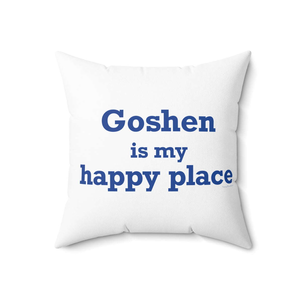 Goshen is My Happy Place Polyester Square Pillow