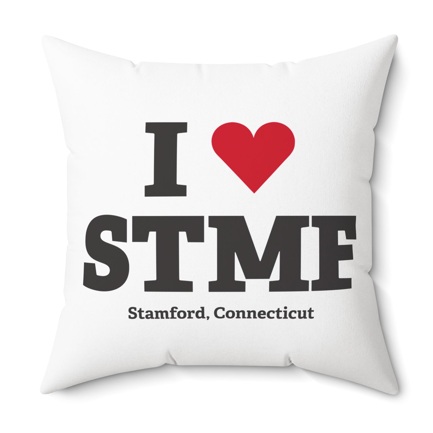 I Heart STMF  Spun Polyester Square Pillow