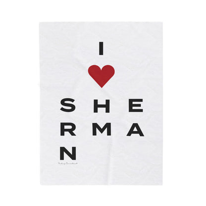 Sherman Vision Velveteen Plush Blanket