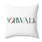 41 Tilt Norwalk Spun Polyester Square Pillow