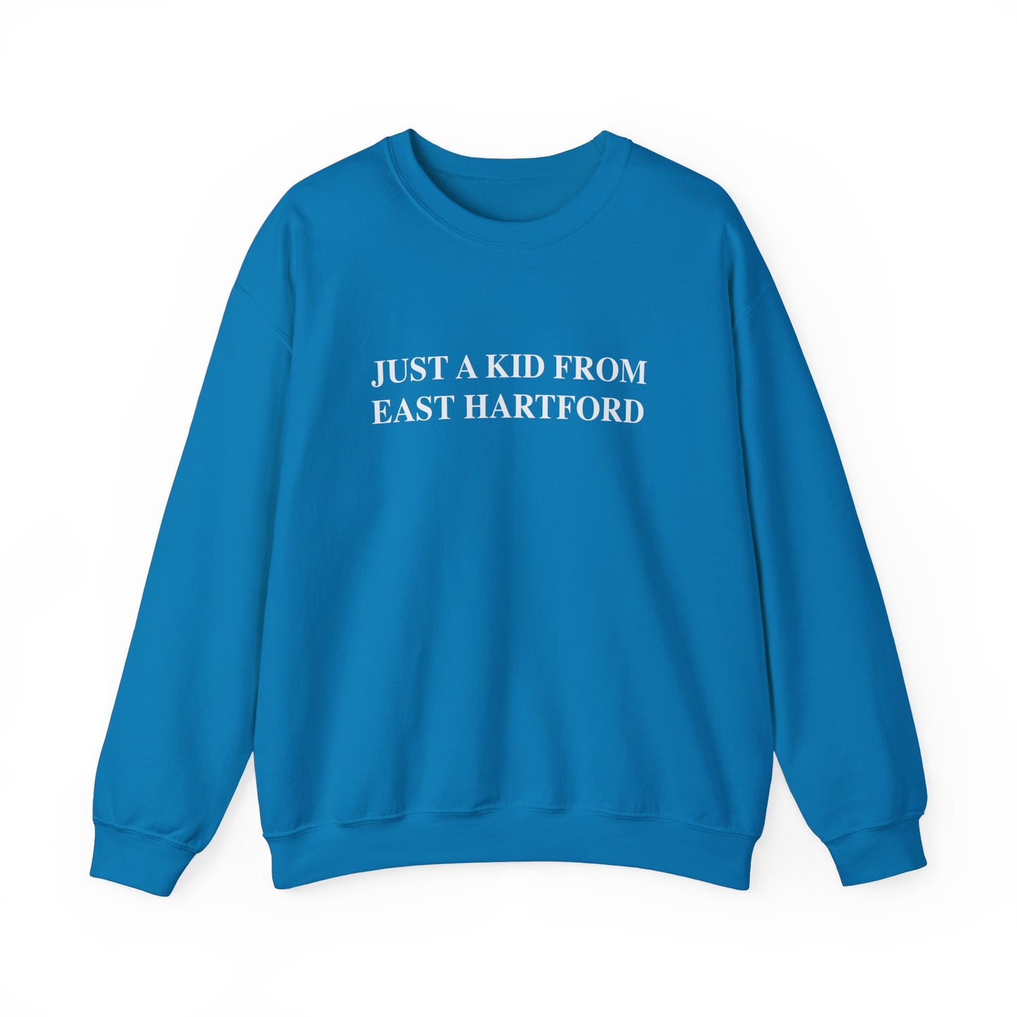 Just a kid from East Hartford Unisex Heavy Blend™ Crewneck Sweatshirt