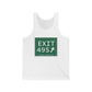Vintage Exit 49S  Merritt Parkway Sign Unisex Jersey Tank Top